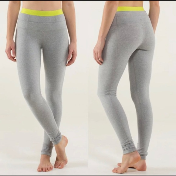 lululemon athletica Pants - Lululemon Live natural pant legging grey size 4